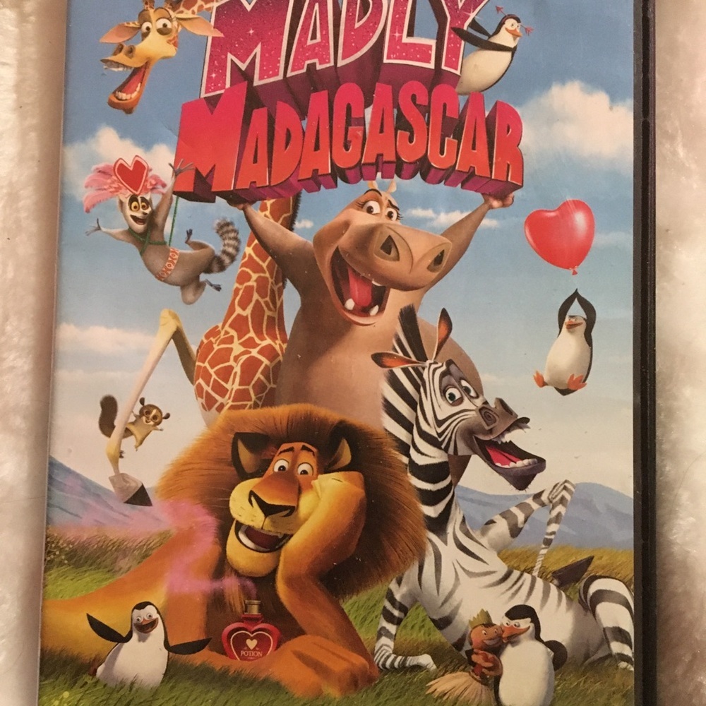 Madly Madagascar Animated DVD